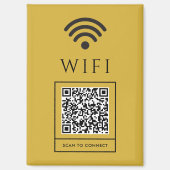 Scan QR for Guest WiFi Magnet Sign Easy Access Magneet (Voorkant)