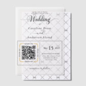 Scan to View Our Wedding Invitation Video (Décalage (Invitation))