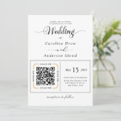 Scan to View Our Wedding Invitation Video (Debout devant)