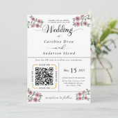 Scan to View Our Wedding Invitation Video (Debout devant)