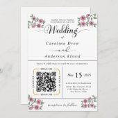 Scan to View Our Wedding Invitation Video (Devant / Derrière)