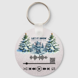 Scan voor "Let it Snow"-Sleutelhanger Sleutelhanger
