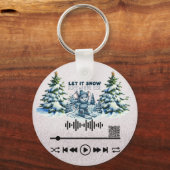 Scan voor "Let it Snow"-Sleutelhanger Sleutelhanger (Voorkant)