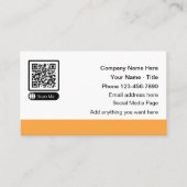 Scanbare promotionele Visitekaartjes van QR-code Contactkaartje (Voorkant)