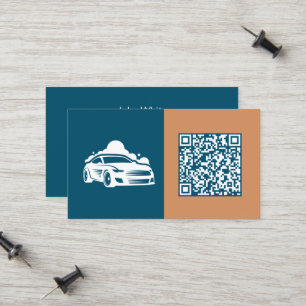 Scanbare QR-autodetails Contactkaartje
