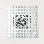 Scanbare QR-code en logo-patroon onmiddellijk make Wandkleed (Voorkant (horizontaal))