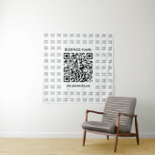 Scanbare QR-code en logo-patroon onmiddellijk make Wandkleed (In situ)