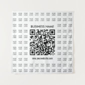 Scanbare QR-code en logo-patroon onmiddellijk make Wandkleed (Voorkant)