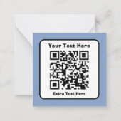 Scanbare QR-code Sjabloon met bewerkbare tekst (Voorkant)