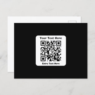 Scanbare QR-code Sjabloon met bewerkbare tekst