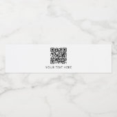 Scanbare zakelijke website QR-codeadvertenties Waterfles Etiket (Enkel label)