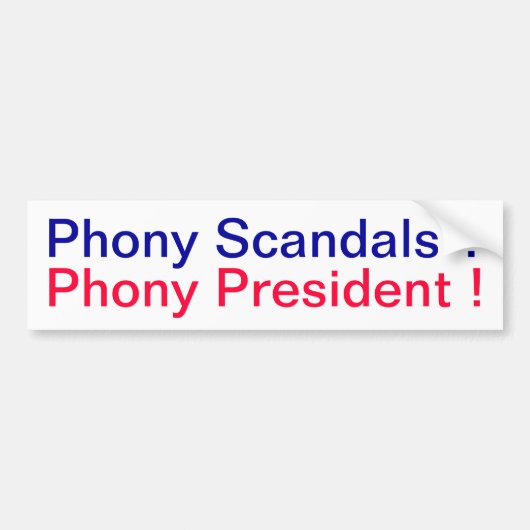 Scandals Bumpersticker (Voorkant)