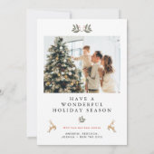 Scandi 2 Photo Carte de Noël Boho Nordic Holiday (Dos)