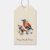 Scandi Aviary Duet, op maat Cadeaulabel (Voorkant)