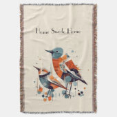 Scandi Aviary Duet, op maat Deken (Voorkant Verticaal)