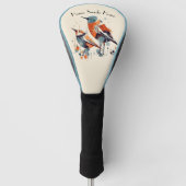 Scandi Aviary Duet, op maat Golfheadcover (Voorkant)