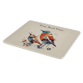 Scandi Aviary Duet, op maat Snijplank (Hoek)