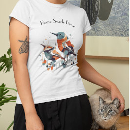 Scandi Aviary Duet, op maat T-shirt