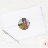 Scandi Barn Ronde Sticker (Envelop)