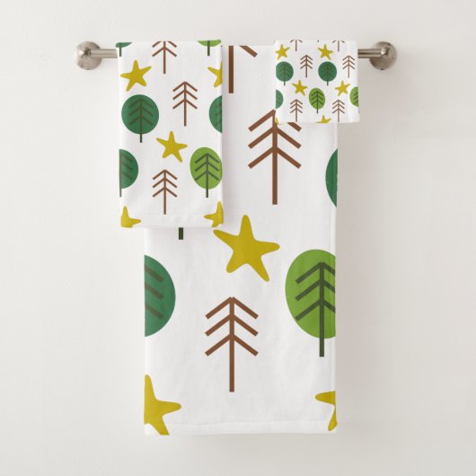 Scandi bos  bad handdoek (Insitu)