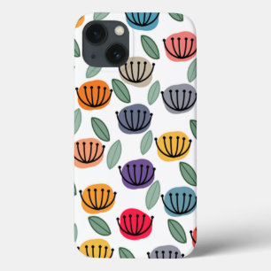 Scandi Cup Flowers iPhone 13 Hoesje