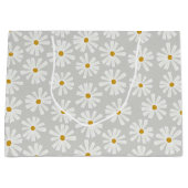 Scandi Daisy Envelopper Grand Sac Cadeau (Devant)