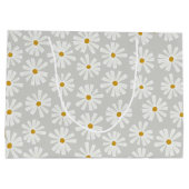 Scandi Daisy Envelopper Grand Sac Cadeau (Dos)