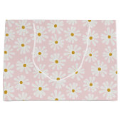 Scandi Daisy Envelopper Grand Sac Cadeau (Devant)