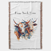 Scandi Farmhouse Cattle, op maat Deken (Voorkant Verticaal)