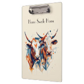 Scandi Farmhouse Cattle, op maat Klembord (Links)