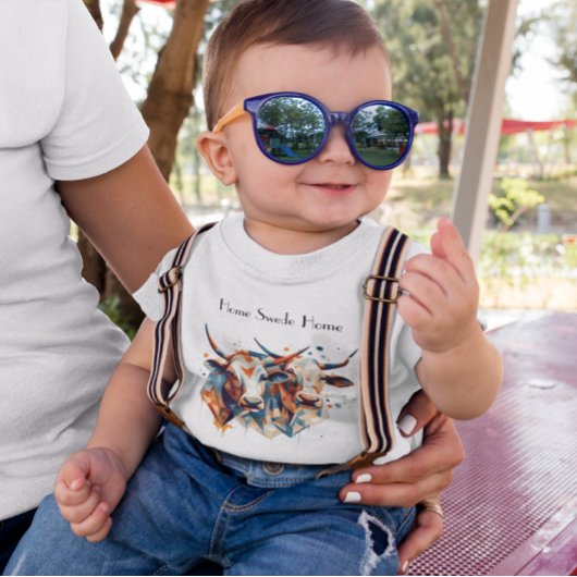 Scandi Farmhouse Cattle, op maat Romper