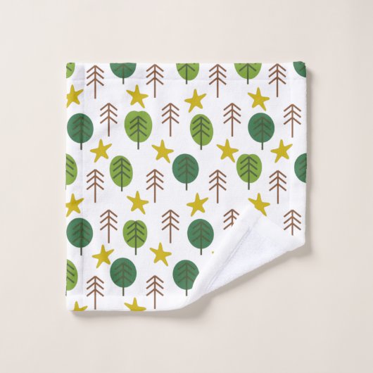 Scandi Forest Bad Handdoek (Wasdoekje)