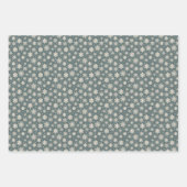 Scandi green kerstset inpakpapier vel (Voorkant 2)