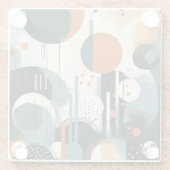 Scandi Groove Glazen Onderzetter (Achterkant)