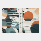 Scandi Groove, op maat Theedoek (Horizontaal)