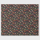 Scandi-kerstfeestontwerp Cadeaupapier (Vlak)