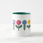 Scandi maxi floral mug  mok (Midden)