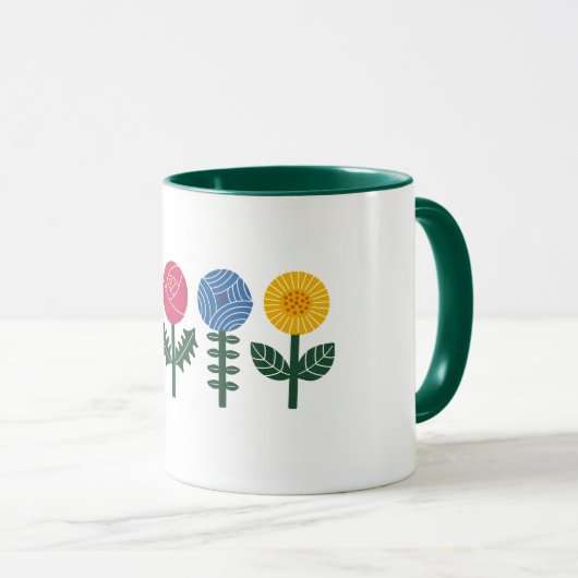 Scandi maxi tasse florale (Devant droit)