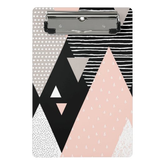 Scandi Mountain Peak Design Mini Klembord (Voorkant)