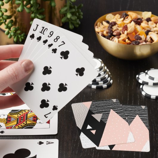 Scandi Mountain Peak Design Pokerkaarten (Insitu)