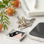 Scandi Mountain Peak Design Sleutelhanger (Zijkant)