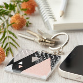 Scandi Mountain Peak Design Sleutelhanger (Voorkant Rechts)