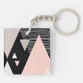 Scandi Mountain Peak Design Sleutelhanger (Achterkant)