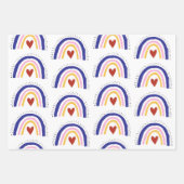 Scandi Rainbow Wrapping Paper Sheet Set (Voorkant 2)