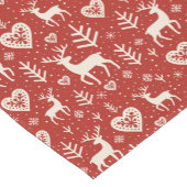 Scandi Reindeer Hearts Korte Tafelloper (Hoek)