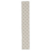 Scandi-Style Neutral Table Runner met Vormen Lange Tafelloper (Voorkant)