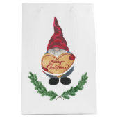 Scandi Tomten Kerstman Medium Cadeauzakje (Voorkant)