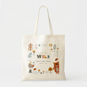 Scandi Wild Tropical Woodland Animals Baby shower Tote Bag