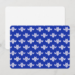 SCANDIA BLUE KNIT 4.5x6.25 Carte plate / Horizonta