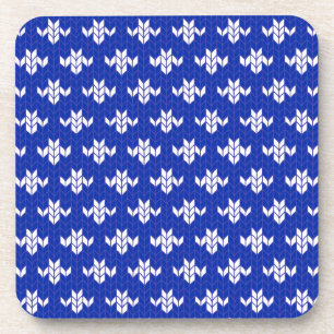 SCANDIA BLUE KNIT Dessous de verre en plastique du